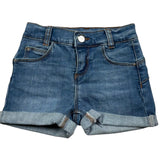 Liu Jo Short In Denim Tinta Unita con Girovita Regolabile per Neonata KA5068 BLU LIU JO 