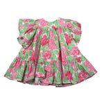 Nanan Abito Mezza Manica Fantasia Floreale Multicolor per Neonata E24491 MULTICOLOR NANAN 