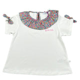 Laranjinha T-Shirt Tinta Unita con Colletto per Neonata 92907V5863L67 BIANCO LARANJINHA 