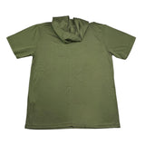 Paolo Pecora T-Shirt Tinta Unita con Cappuccio per Bambino PP4063 VERDE PAOLO PECORA 