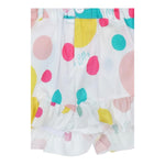 Marc Ellis Short Tinta Unita con Stampa per Neonata JMNSO16785 BIANCO MARC ELLIS 