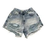 So Twee By Miss Grant Short In Denim Tinta Unita con Elastico In Vita per Bambina ST0028 AZZURRO SO TWEE BY MISS GRANT 