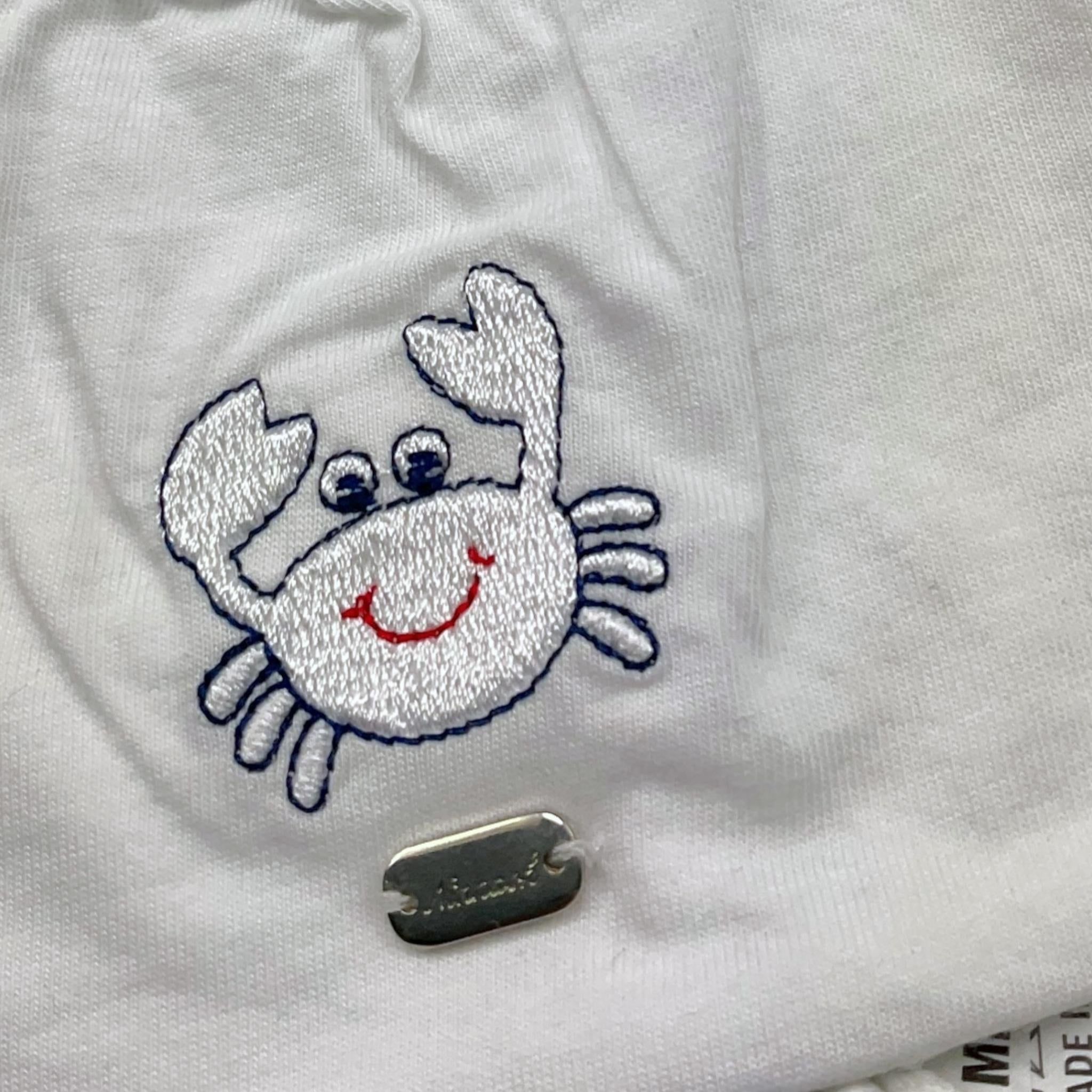 Ninnaoh Cappello Tinta Unita con Stampa per Neonato E20217 BIANCO NINNAOH 