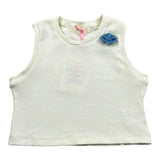 Vicolo Canotta Tinta Unita con Spille per Bambina 3146MY00041 PANNA VICOLO 