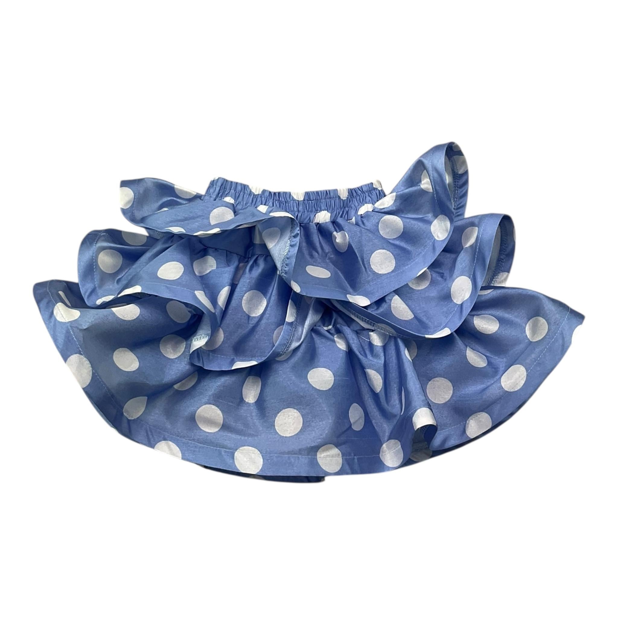 Miss Grant Gonna Tinta Unita con Balze per Neonata MG1262 VIOLA MISS GRANT 