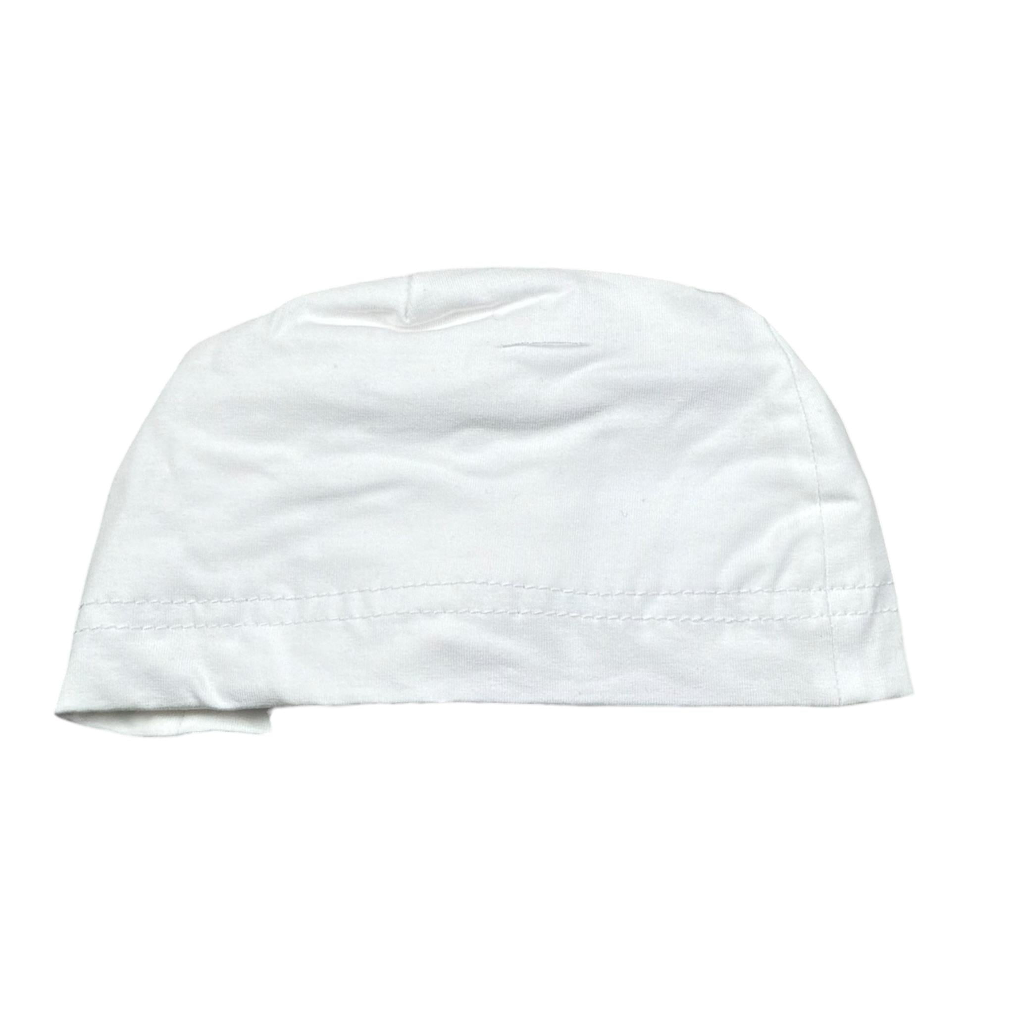 Monnalisa Cappello Tinta Unita con Applicazione per Neonata 355024 BIANCO MONNALISA 
