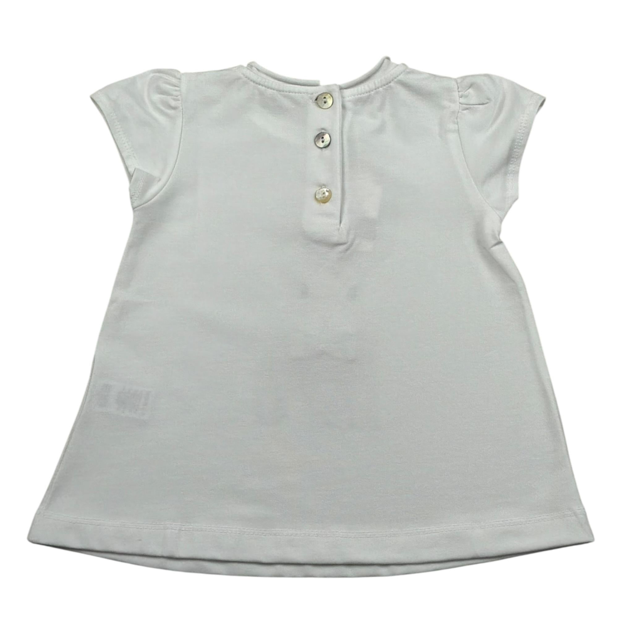 Per Te T-Shirt Girocollo tinta unita Bianco per Neonata 34311 BIANCO PER TE 