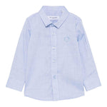 Trussardi Camicia Manica Lunga Tinta Unita per Neonato TIP25047CAX AZZURRO TRUSSARDI 