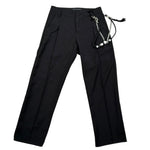 Daniele Alessandrini Pantalone Tinta Unita con Catena per Bambino 1235P00062 NERO DANIELE ALESSANDRINI 