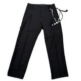 Daniele Alessandrini Pantalone Tinta Unita con Catena per Bambino 1235P00062 NERO DANIELE ALESSANDRINI 