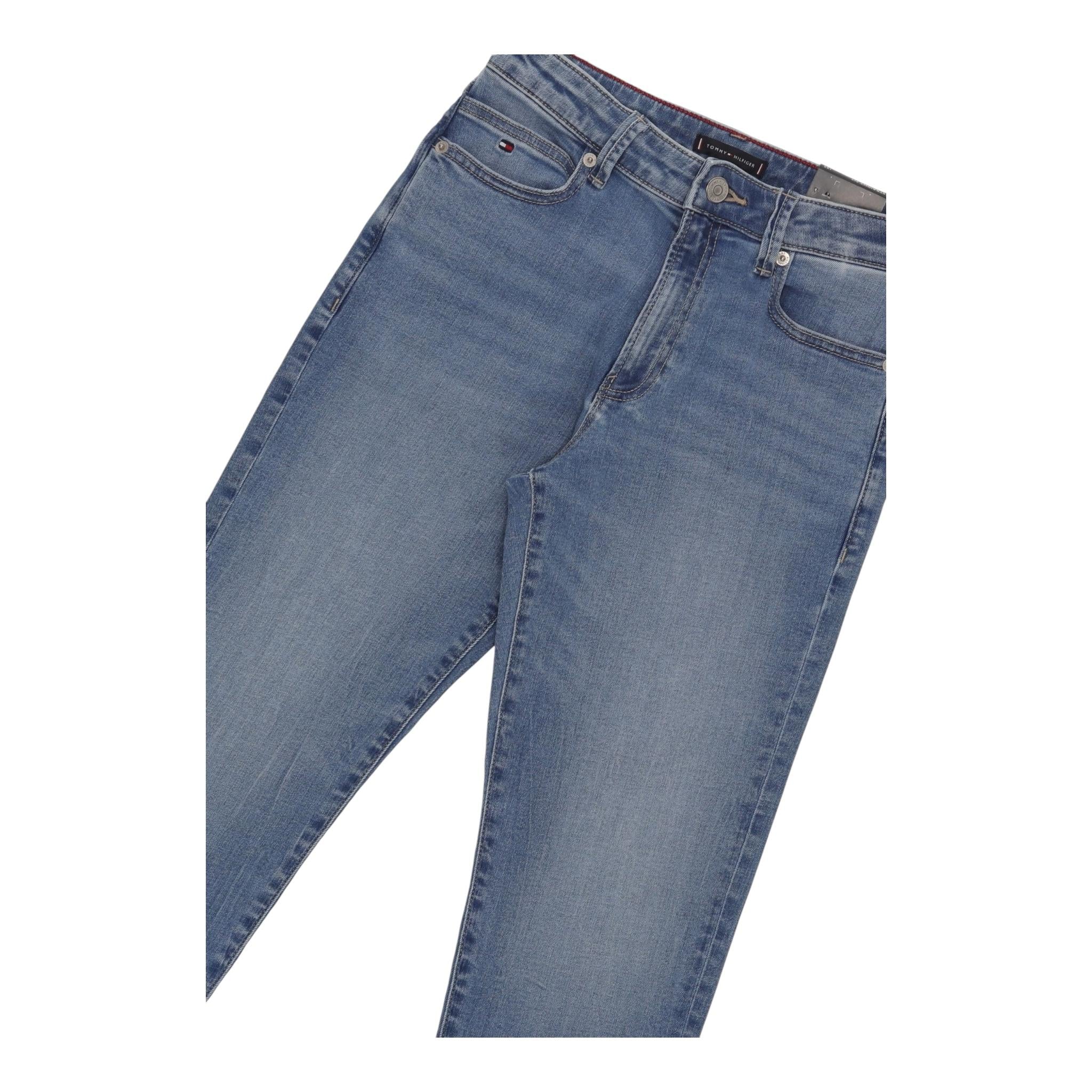 TOMMY HILFIGER jeans tinta unita con girovita regolabile Azzurro per Bambino KB0KB09039X AZZURRO TOMMY HILFIGER 