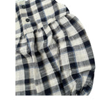 Lalalu' Pagliaccetto Bicolore con Fantasia A Quadri per Neonata PAL06P BLU LALALU' 