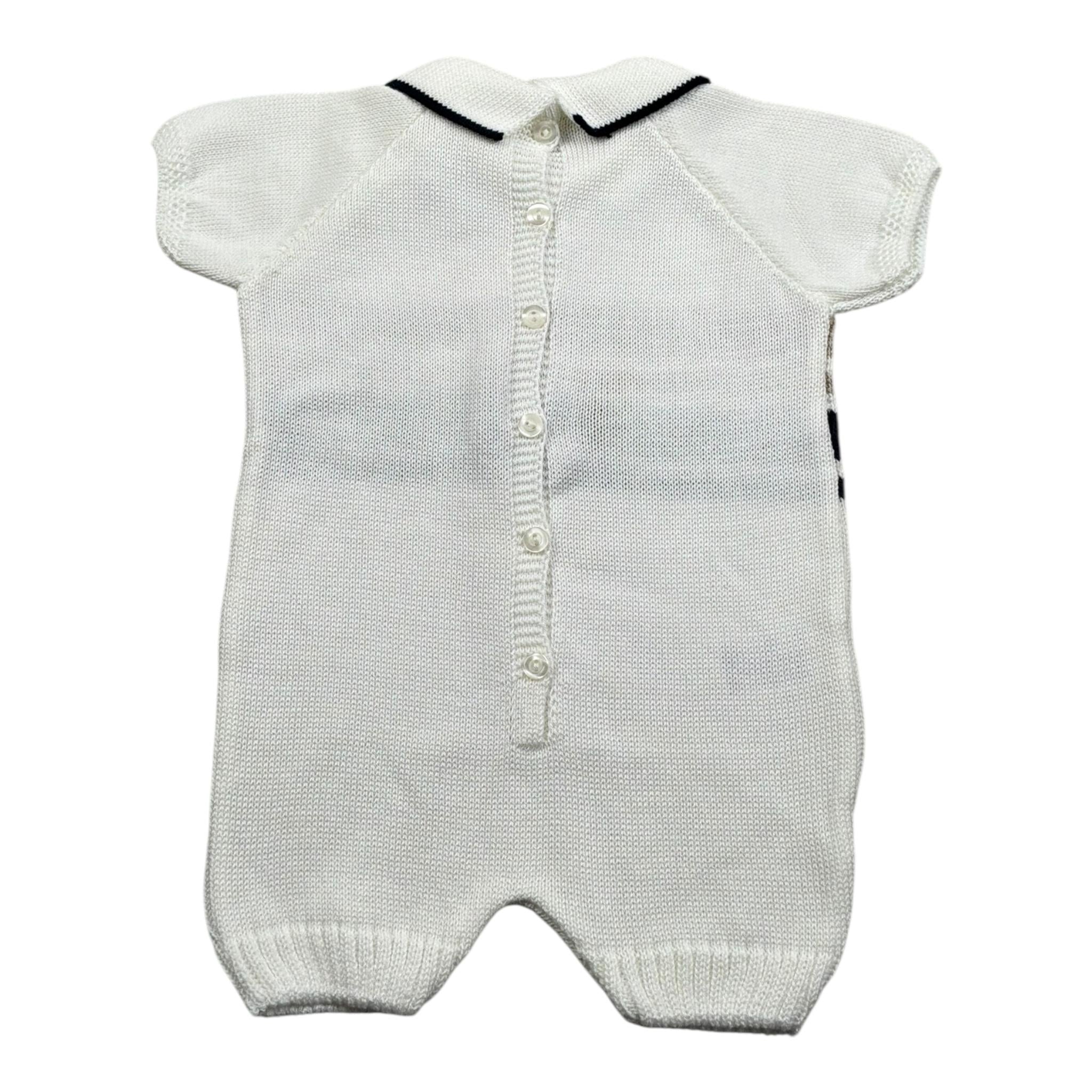 Juliana Pagliaccetto Mezza Manica Tinta Unita per Neonato 25161 PANNA JULIANA 