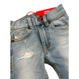 Diesel Jeans Tinta Unita con Girovita Regolabile per Neonato K00238 AZZURRO DIESEL 