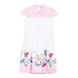 Monnalisa Abito Mezza Manica Bicolore per Bambina 11E920X BIANCO/ROSA MONNALISA 