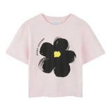 Marc Jacobs T-Shirt Girocollo Tinta Unita con Stampa per Bambina W60542 ROSA MARC JACOBS 