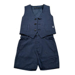 Daniele Alessandrini Completo 2 Pezzi Gilet-Bermuda per Neonato 1296K200163N BLU DANIELE ALESSANDRINI 