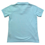 Saint Barth Polo Mezza Manica Tinta Unita con Ricami per Bambino CHARLES AZZURRO SAINT BARTH 