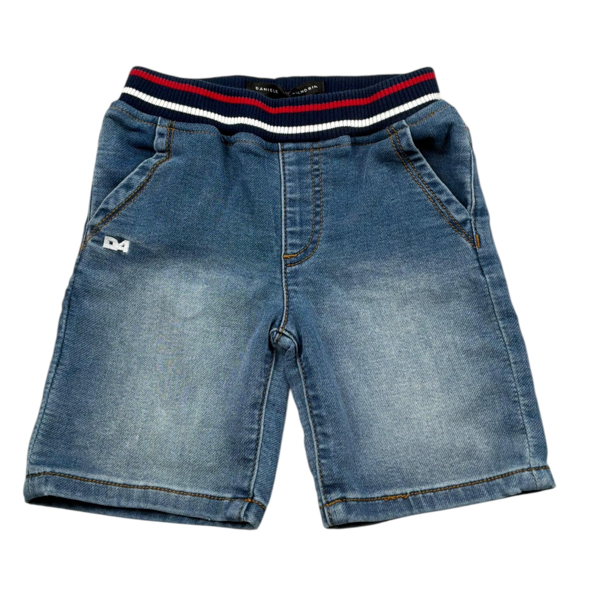 Daniele Alessandrini Bermuda In Denim con Elastico In Vita per Bambino 1296SD00173J BLU DANIELE ALESSANDRINI 