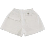 Liu Jo Short Tinta Unita con Elastico In Vita per Bambina KA5143X BIANCO LIU JO 