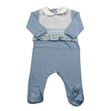 Dolcimonelli Tutita tinta unita con Ricami Azzurro per Neonata 436508008 AZZURRO DOLCIMONELLI 