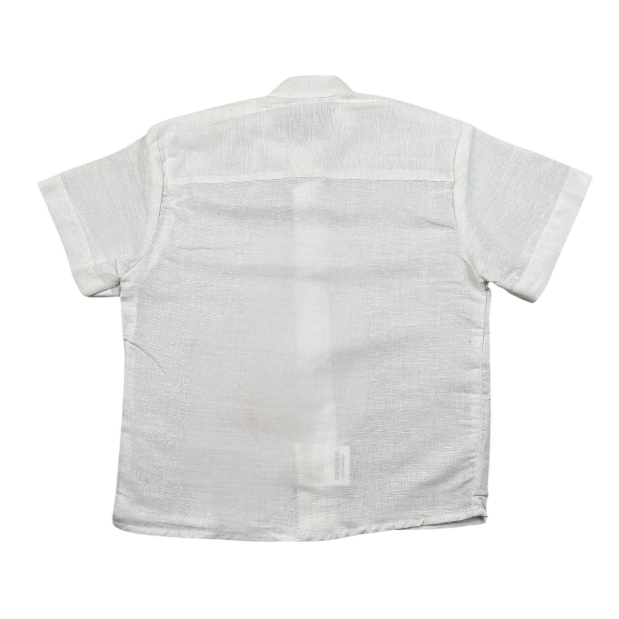 Louis Dieudonne' Camicia Mezza Manica Tinta Unita per Neonato LD03N PANNA LOUIS DIEUDONNE' 