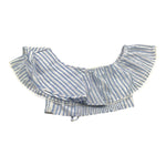 Twinset Top Bicolore con Fantasia A Righe per Bambina 251GJ2471 BIANCO TWINSET 