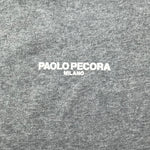 PAOLO PECORA t-shirt girocollo tinta unita con stampa Grigio per Bambino PP3736 GRIGIO PAOLO PECORA 