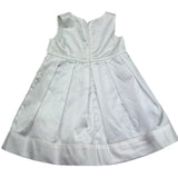 Le Bebe Abito Giromanica Tinta Unita con Fiocco per Neonata LBG0701 BIANCO LE BEBE 