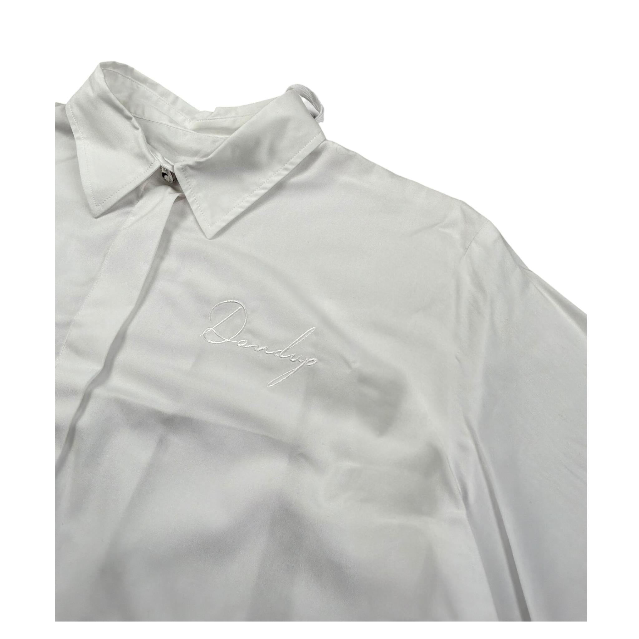 Dondup Camicia Mezza Manica Tinta Unita per Bambina DFCA033 BIANCO DONDUP 