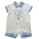 Le Bebe' Pagliaccetto Tinta Unita con Stampa E Colletto per Neonato LBB4901 BIANCO LE BEBE' 