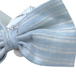 Le Bebe' Fascia Tinta Unita con Fiocco per Neonata LBG6413 AZZURRO LE BEBE' 