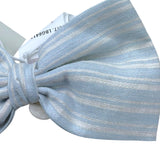 Le Bebe' Fascia Tinta Unita con Fiocco per Neonata LBG6413 AZZURRO LE BEBE' 