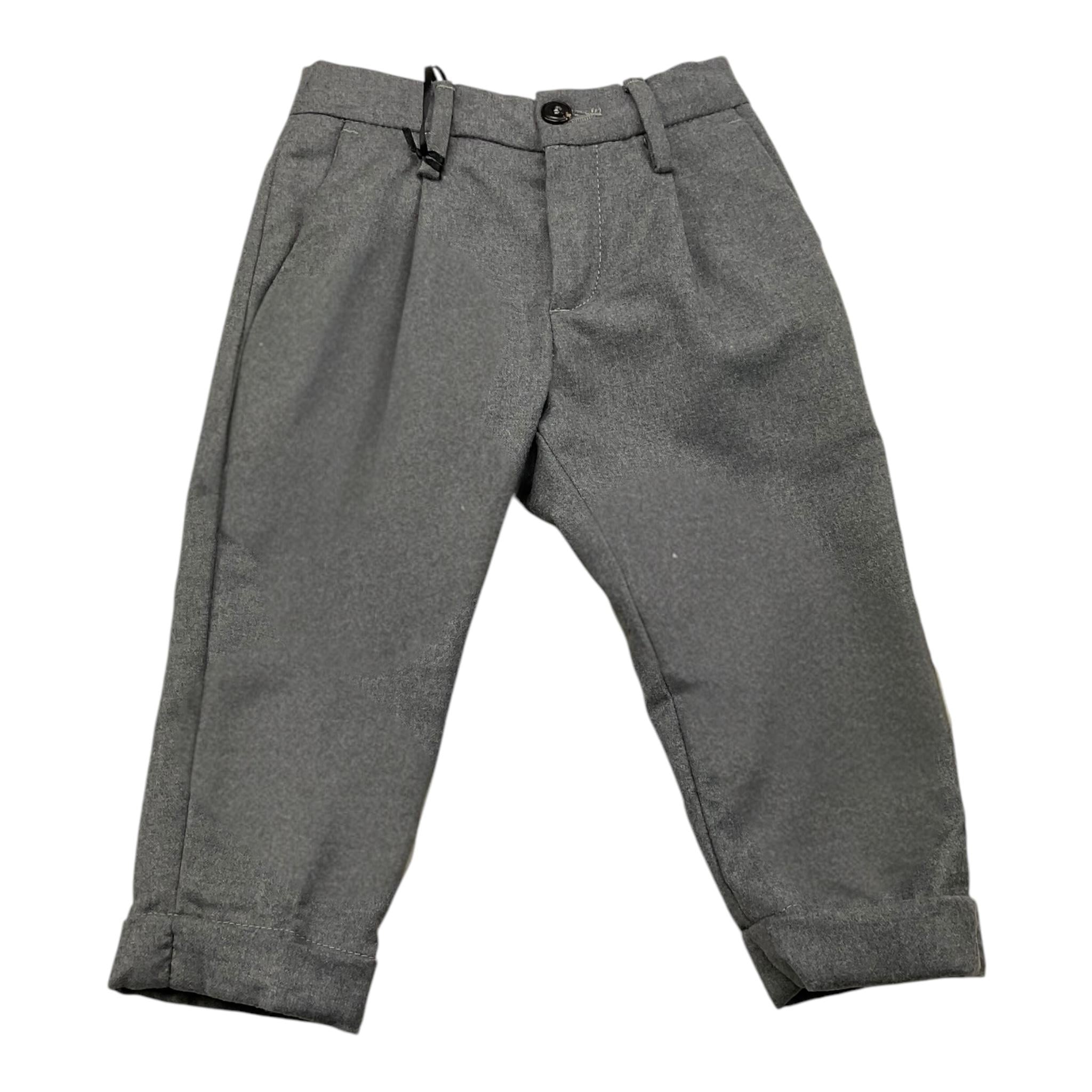 MICHAEL COAL pantalone tinta unita con elastico in vita Grigio per Bambino 020169 GRIGIO MICHAEL COAL 