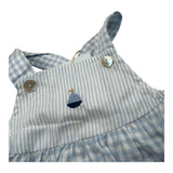 Laranjinha Pagliaccetto Tinta Unita con Fantasia per Neonato 92984V5769R73 BIANCO LARANJINHA 