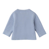 MINI BANDA cardigan tinta unita con fiocchi Azzurro per Neonata A740 AZZURRO MINI BANDA 