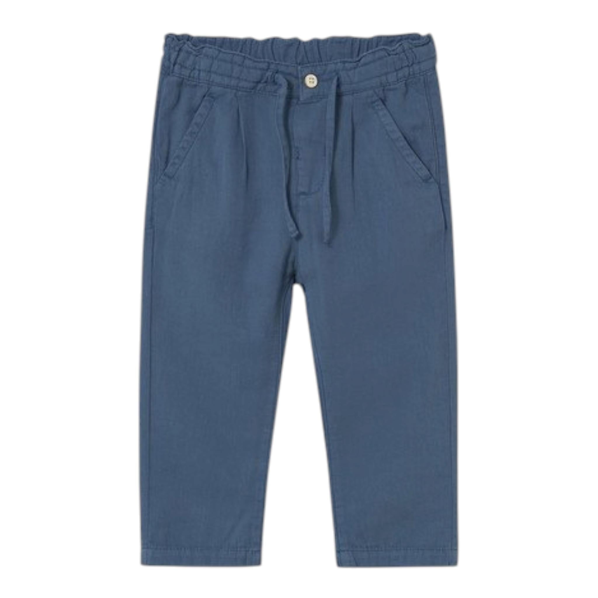 Mayoral Pantalone Tinta Unita con Elastico In Vita per Neonato 1580 PETROLIO MAYORAL 