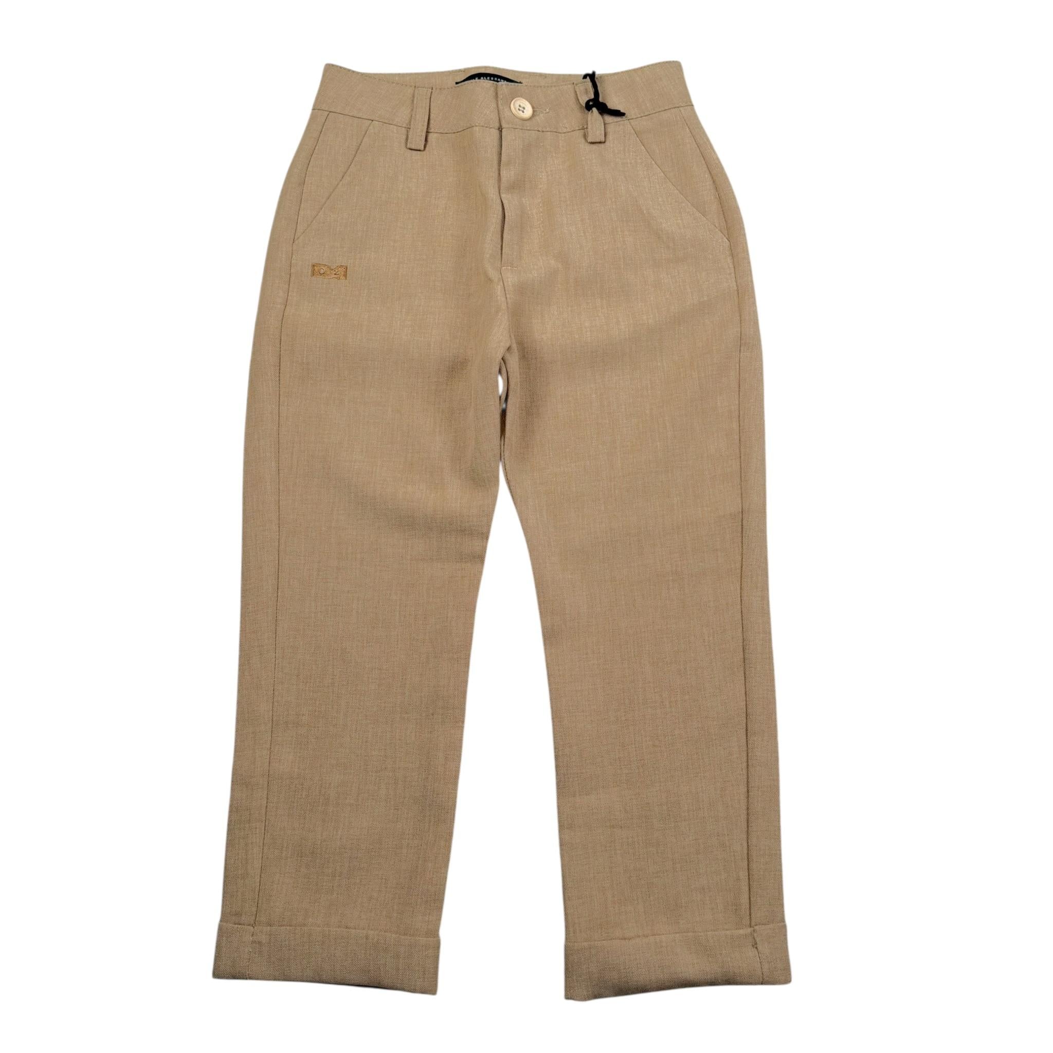 Daniele Alessandrini Pantalone Tinta Uinita Beige per Bambino 1295P00076 BEIGE DANIELE ALESSANDRINI 