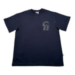 Il Gufo T-Shirt Girocollo Tinta Unita con Ricamo per Bambino P25TS479MF001 BLU IL GUFO 