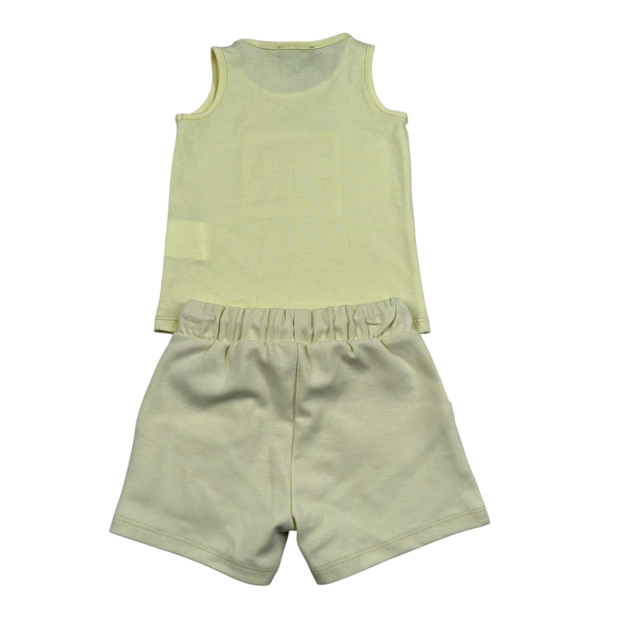 John Richmond Completo 2 Pezzi Canotta-Bermuda Tinta Unita per Neonato RIP26005CJ GIALLO JOHN RICHMOND 