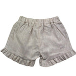 Le Bebe Short Tinta Unita con Elastico In Vita per Neonata LBG6389 BEIGE LE BEBE 
