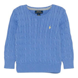 Ralph Lauren Maglia Girocollo Tinta Unita con Logo per Neonato 323702674016N AZZURRO RALPH LAUREN 
