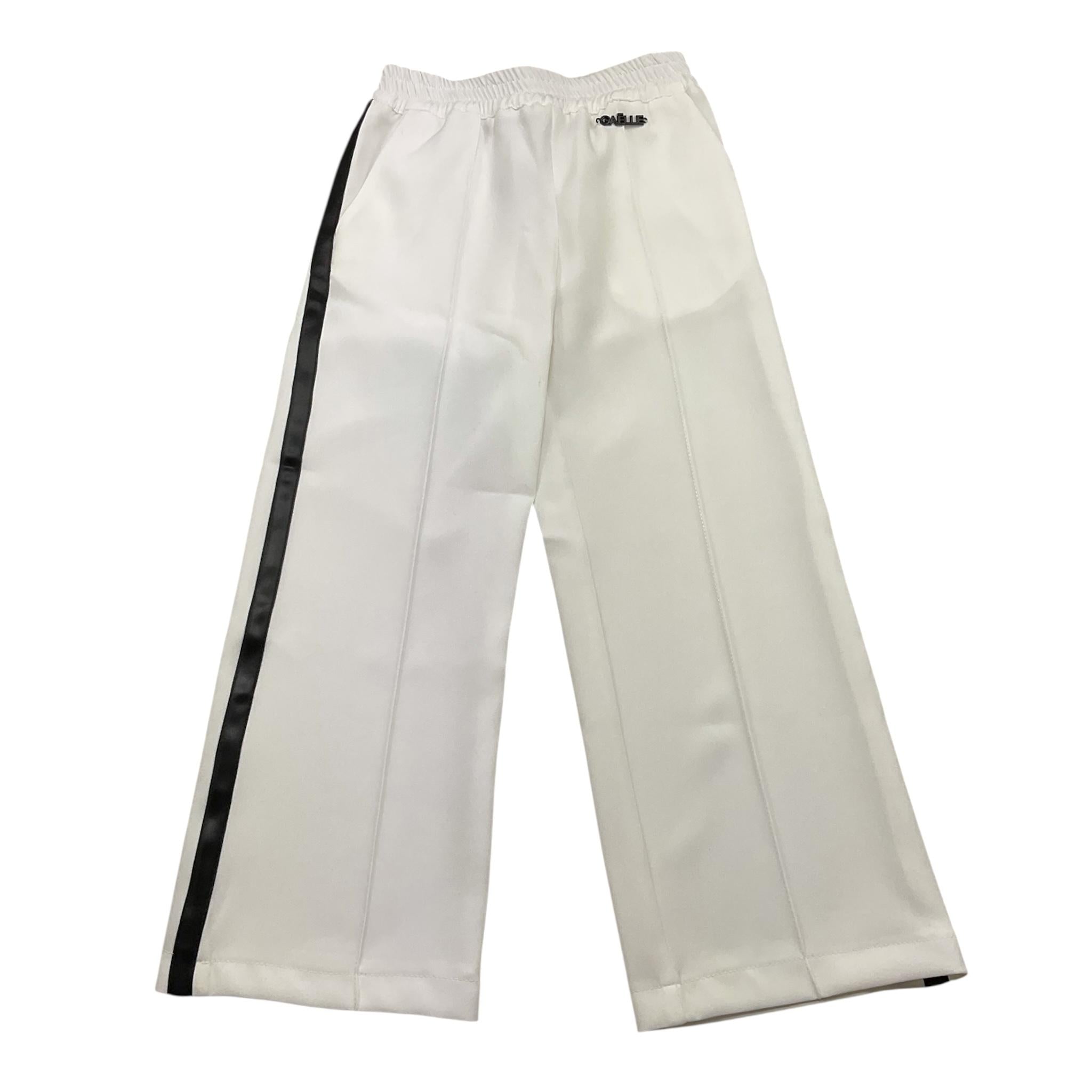 GAELLE pantalone tinta unita con elastico in vita e profili in contrasto Bianco per Bambina 2742P00425 BIANCO GAELLE 
