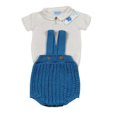 Mac Ilusio'N Completo 2 Pezzi Maglia Mezza Manica-Salopettes per Neonato 9647 BIANCO/BLU MAC ILUSIO'N 