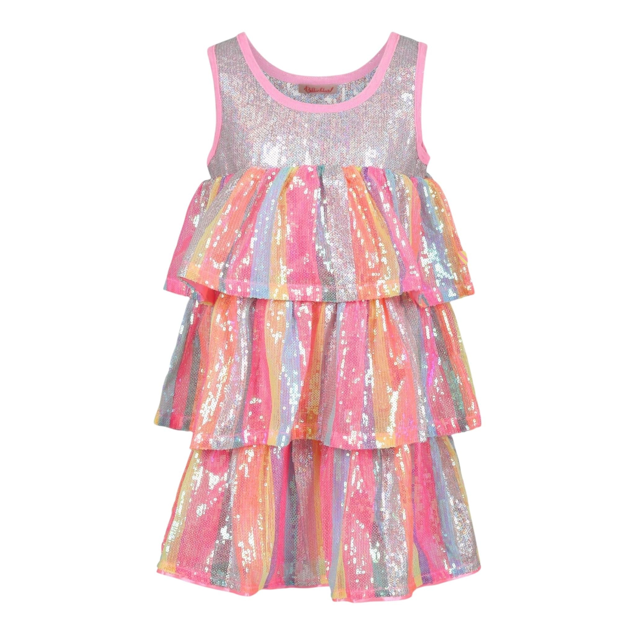 Billieblush Abito Multicolor con Paillettes Giromanica per Bambina U20968X ROSA BillIEBLUSH 