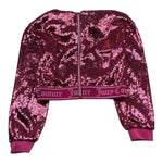 Juicy Couture Felpa Tinta Unita con Paillettes per Bambina JBX6703 FUXIA JUICY COUTURE 