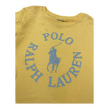Ralph Lauren T-Shirt Girocollo Tinta Unita con Stampa per Bambino 313903863003 GIALLO RALPH LAUREN 