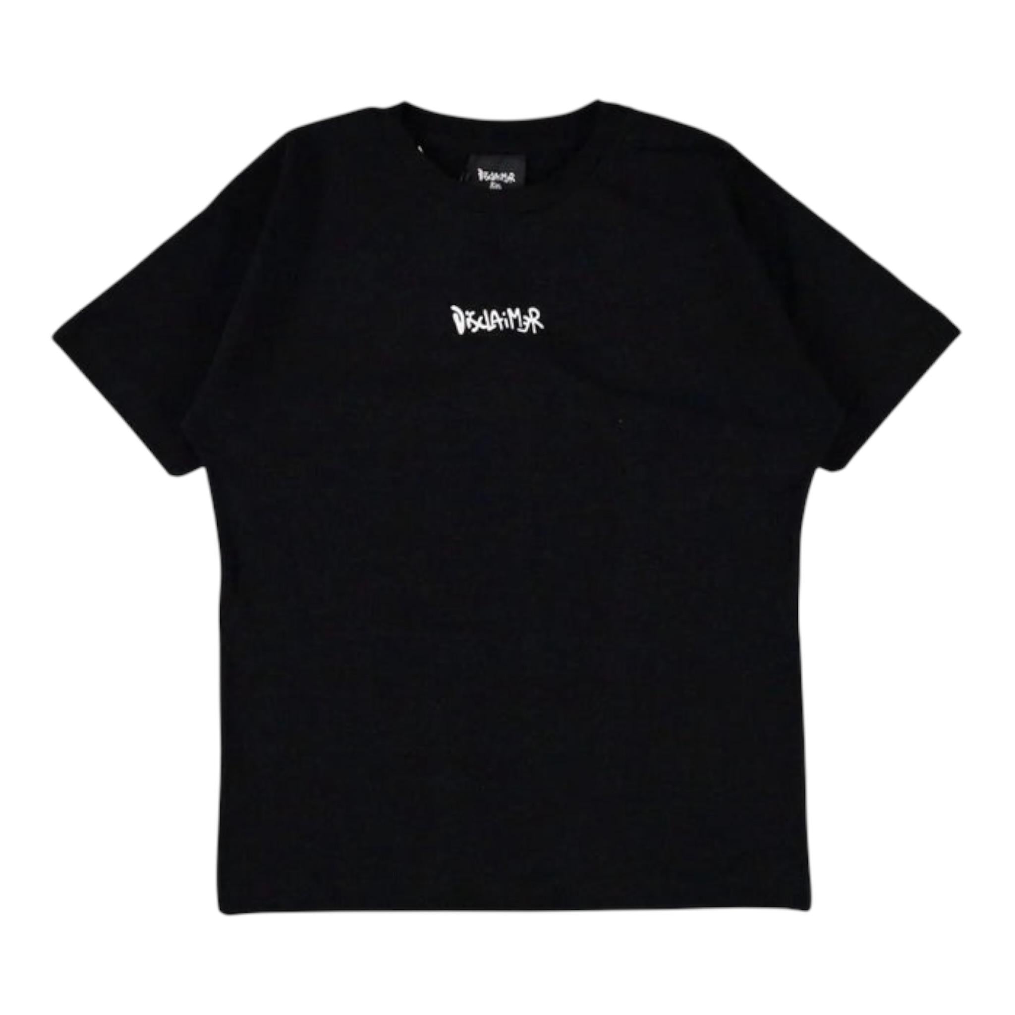 Disclaimer T-Shirt Girocollo Tinta Unita con Stampa per Bambino 25EDK58407X NERO DISCLAIMER 