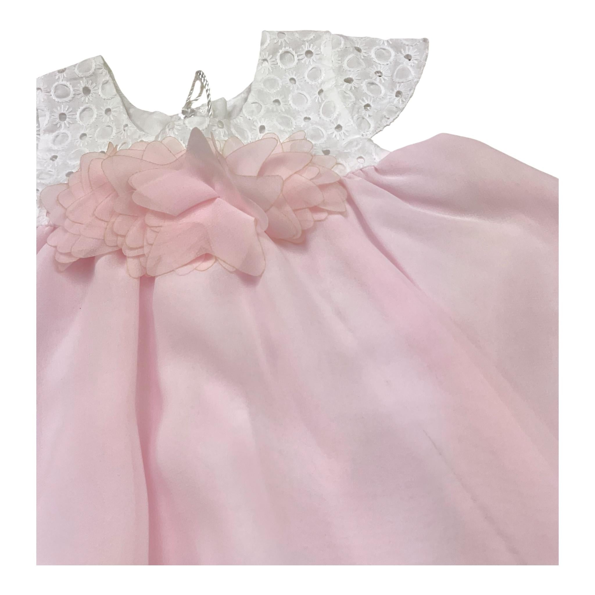 La Sartoria Dei Piccoli Completo 2 Pezzi Top-Short Bicolore per Neonata LPB3091 BIANCO/ROSA LA SARTORIA DEI PICCOLI 