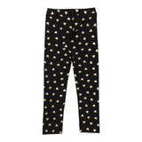MOSCHINO leggins tinta unita con stampa cuori Nero per Neonata MDP039 NERO MOSCHINO 